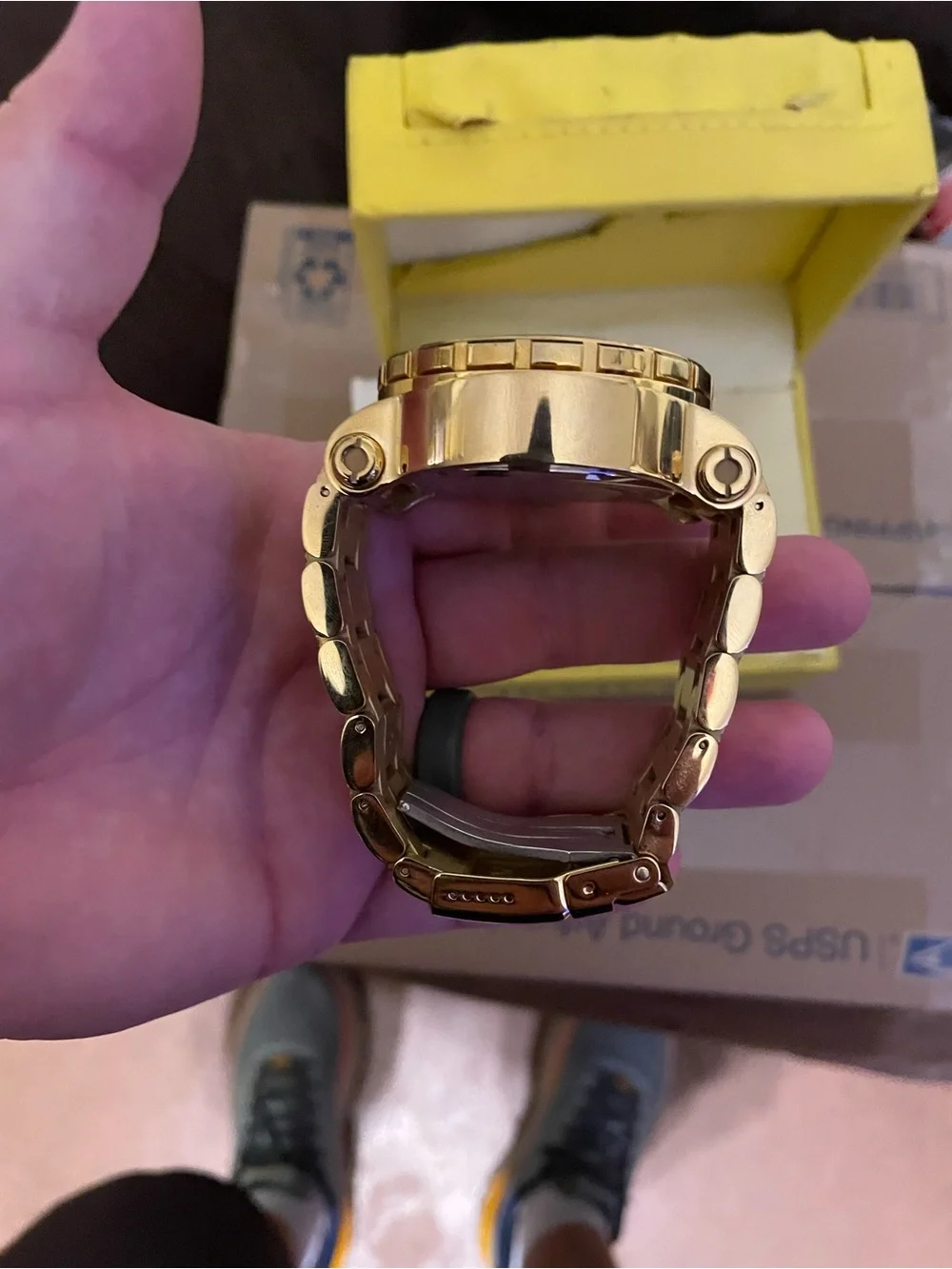 Invicta Men's Coalition Forces Gold-Tone Chronograph Watch – Dark Dial, 52mm